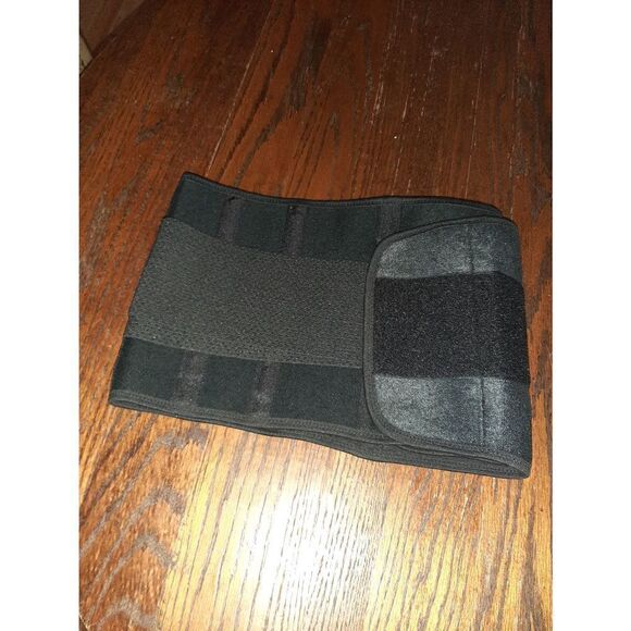 NWOT Large Black Back Support Belt- Adjustable Hook and Loop - Picture 1 of 3